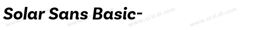 Solar Sans Basic字体转换